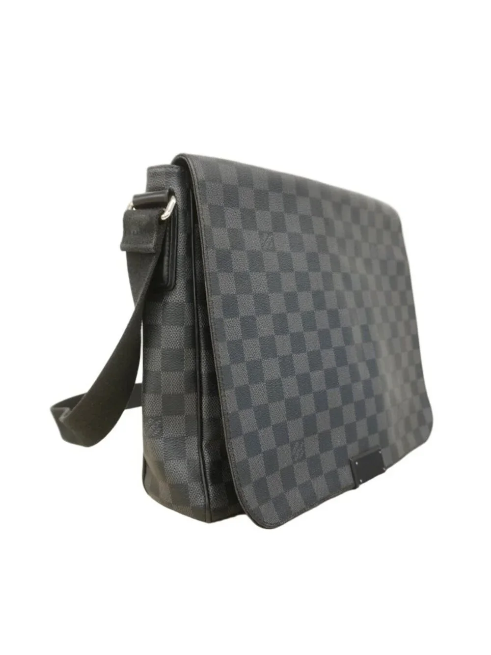 Louis Vuitton Shoulder Bag Damier Graphite District MM Gray Black
